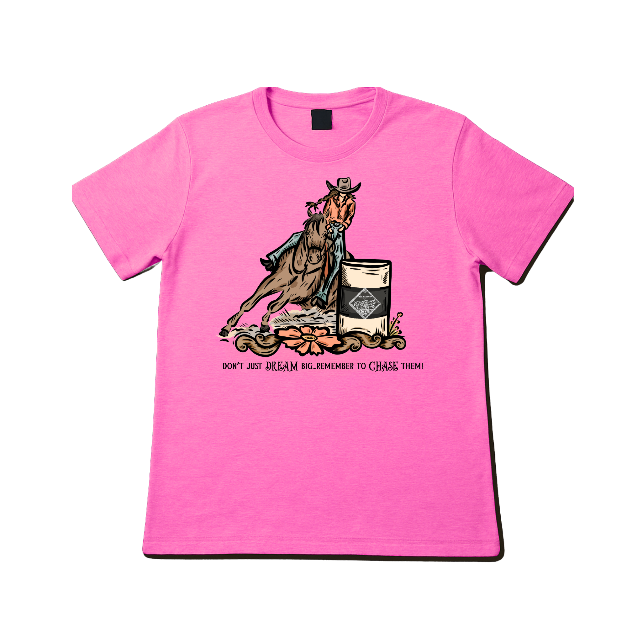 Remember to CHASE Them Barrel Racer Short Sleeve Shirt