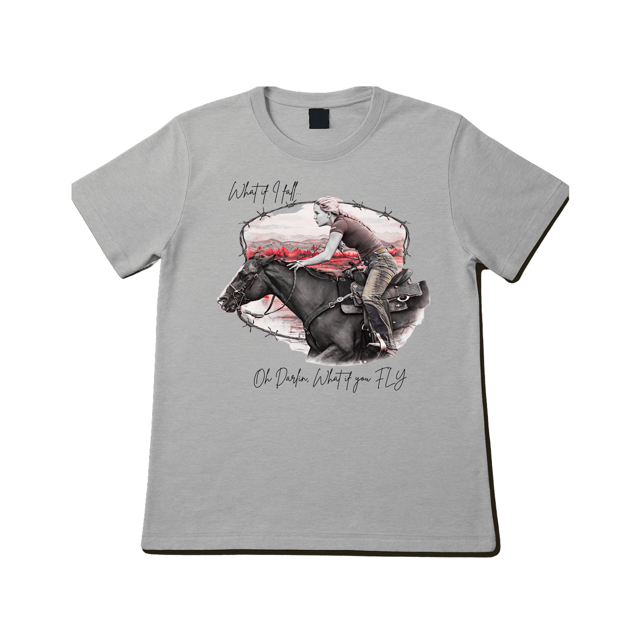 What if you FLY Barrel Racer Short Sleeve Shirt